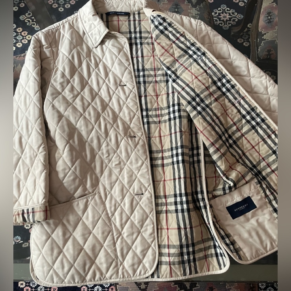 Burberry quilted jacket. Small regular.